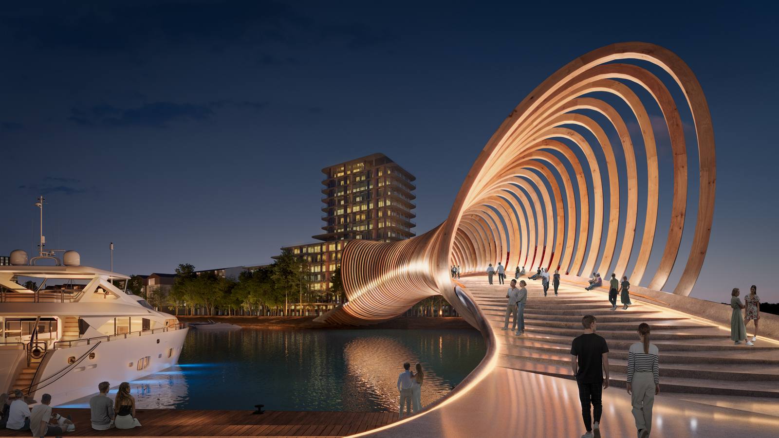 Marina Promenade · Night View