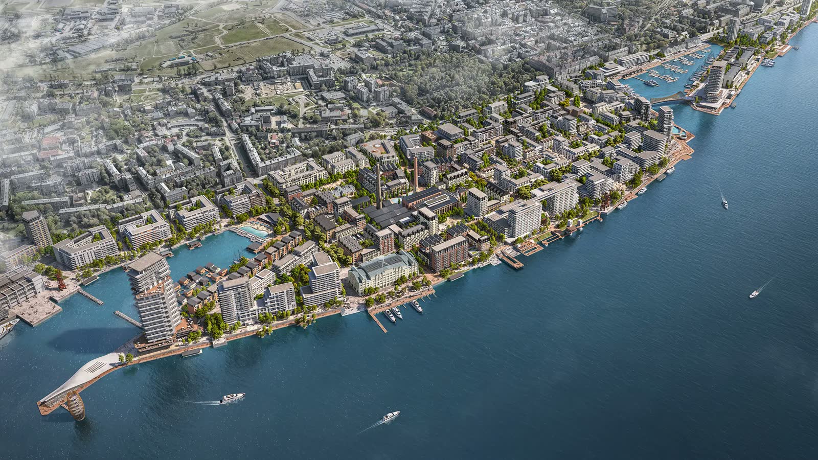 Riga Waterfront — aerial view